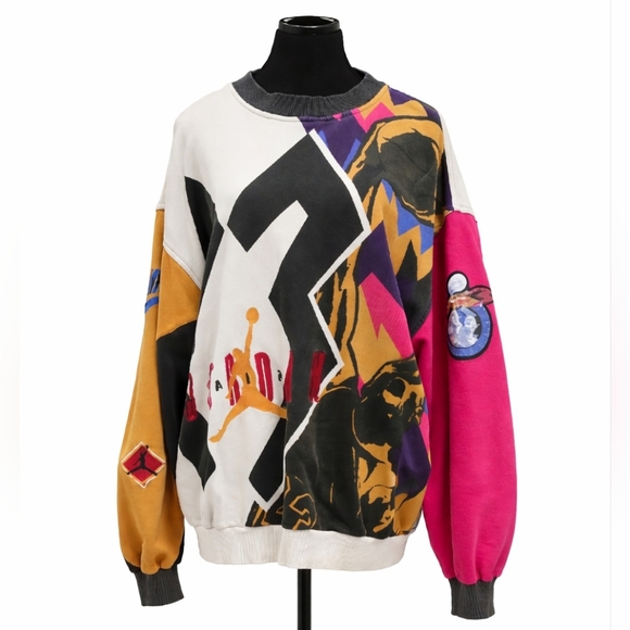 Nike Other - Vintage Nike Air Jordan VII 1992 All Over Print Sweatshirt L Jumpman 23
